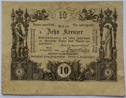 10 (Zehn) Kreuzer 1860