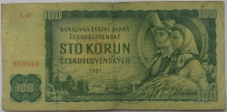 100 Kčs 1961 I. vydání