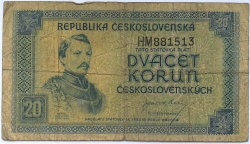 20 Kčs 1945