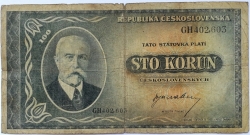 100 Kčs 1945