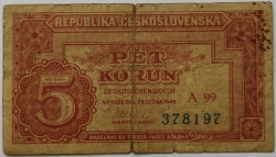 5 Kčs 1949