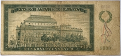 5000 Kčs 1945