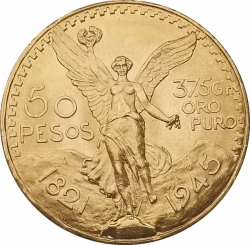50 Pesos Centenario 1945 (41,80 g./Zlato 900/1000)