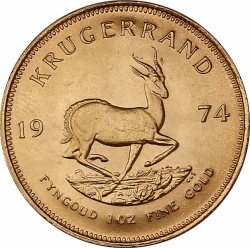 Krugerrand 1 Oz. 1974 (33,93 g./Zlato 916/1000)