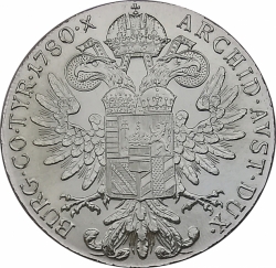 Levántský Tolar 1780 - Marie Terezie  (28,07 g./Stříbro 833/1000)