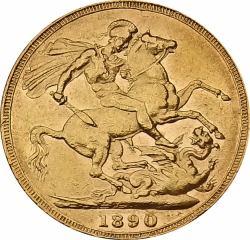 1 Libra (Sovereign) 1890