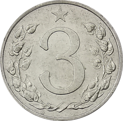 3 haléř 1954