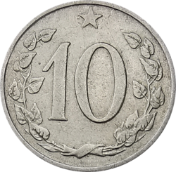 10 haléř 1961