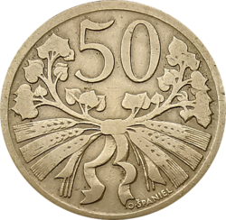 50 haléř 1922