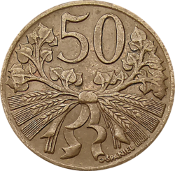 50 haléř 1950