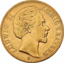 10 Mark 1872 D - Ludwig II.