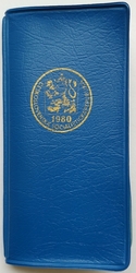 Sada oběžných mincí ČSSR 1980 - modrý obal