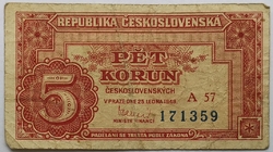 5 Kčs 1949