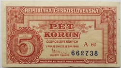 5 Kčs 1949