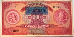 500 Ks 1929 - "Slovenský štát" 