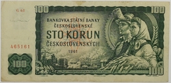 100 Kčs 1961 