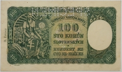 100 Ks 1945 - kolek lepený