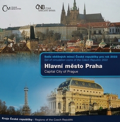 Sada oběžných mincí 2022  Hlavní město Praha