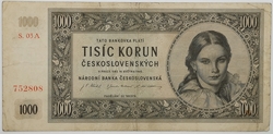 1000 Kčs 1945