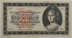 100 Kčs 1945