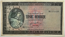 1000 Kčs 1945 