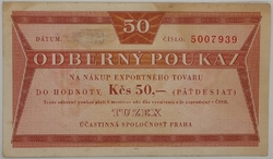 50 Kčs tuzex - 50 bonů