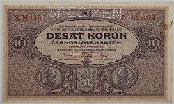 10 Kč 1927 