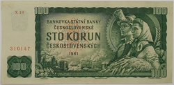100 Kčs 1961 
