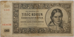 1000 Kčs 1945 