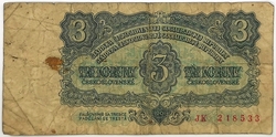 3 Kčs 1961