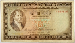 500 Kčs 1946 