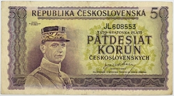 50 Kčs 1945