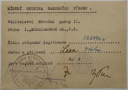 Medaile 1. revolučního pluku NSG Praha pro bojovníky se štítkem 5-9.5.1945, stužka, legitimace, etue