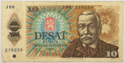 10 Kčs 1986 