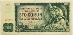 100 Kčs 1961 II. vydání