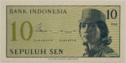 Indonésie - 10 Sen 1964
