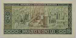 Romania - 25 Lei 1966
