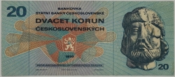 20 Kčs 1970