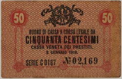 Italy - 50 Centesimi 1918
