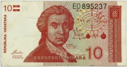 Croatia - 10 Dinara 1991 