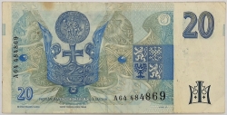 20 Kč 1994 (proužek vpravo)