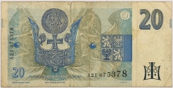 20 Kč 1994 (proužek vpravo)