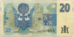 20 Kč 1994 (proužek vpravo) 
