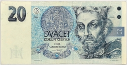 20 Kč 1994 (proužek vpravo) 