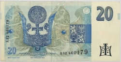 20 Kč 1994 (proužek vpravo) 