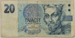 20 Kč 1994 (proužek vlevo) 