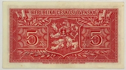 5 Kčs 1945