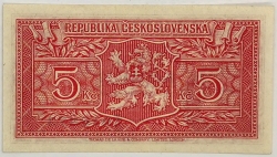 5 Kčs 1945