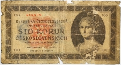100 Kčs 1945