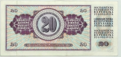 Yugoslavia - 20 Dinara 1974